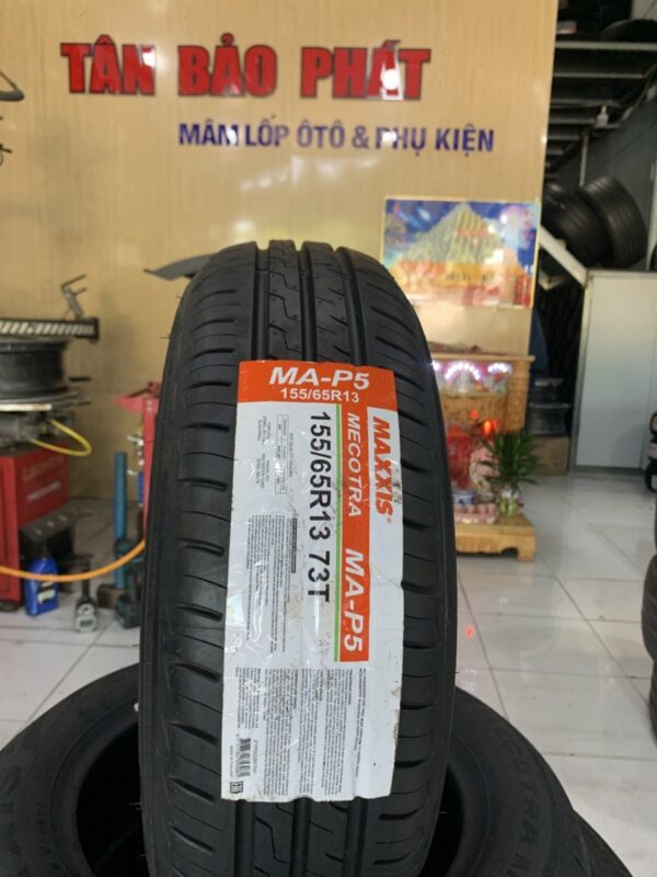 Lốp Maxxis 155/65R13 MAP5 mặt nghiêng trái - Tân Bảo Phát