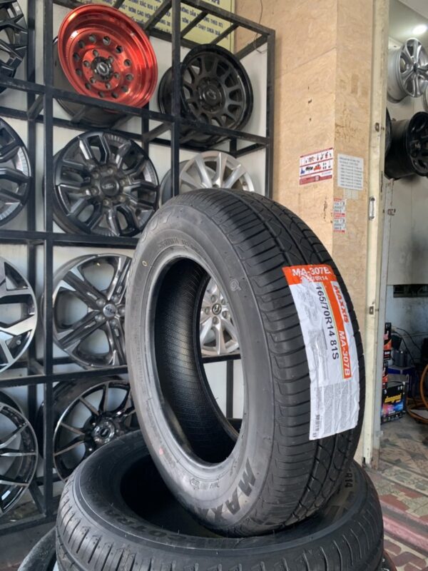 Lốp Maxxis 165/70R14 MA307B mặt nghiêng trái - Tân Bảo Phát