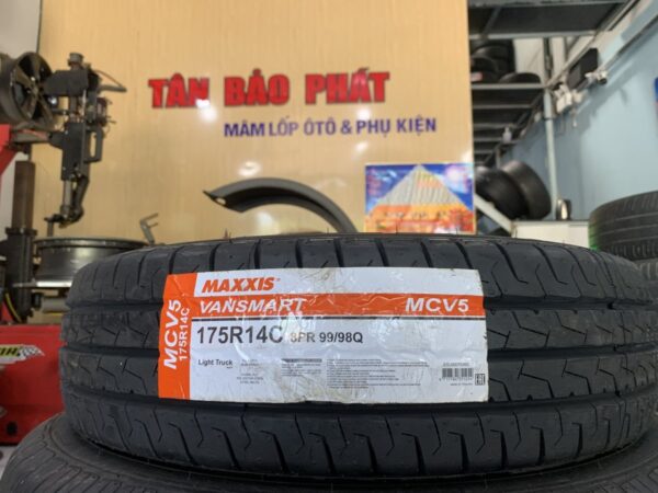 Lốp Maxxis 175R14C 8PR MCV5 mặt nằm - Tân Bảo Phát