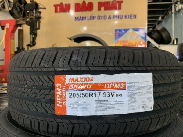 Lốp Maxxis 205/50R17 HPM3 mặt nằm - Tân Bảo Phát