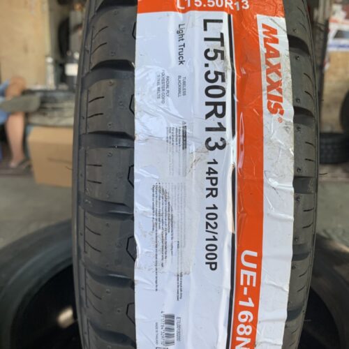 Lốp Maxxis 5.50R13 14PR UE-168 mặt đứng Lốp Maxxis LT5.50R13 14PR UE-168N